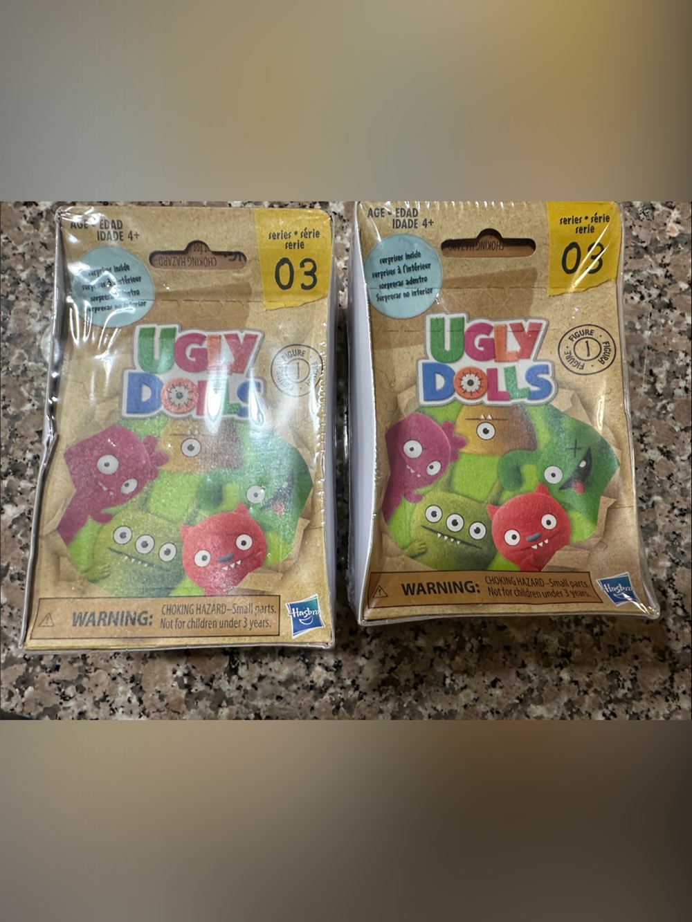 Hasbro Ugly Dolls Surprise Pack - Green, Pink & Red Mini Figures- sold sep
